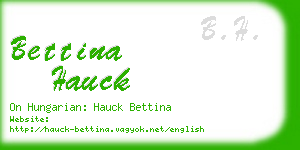 bettina hauck business card